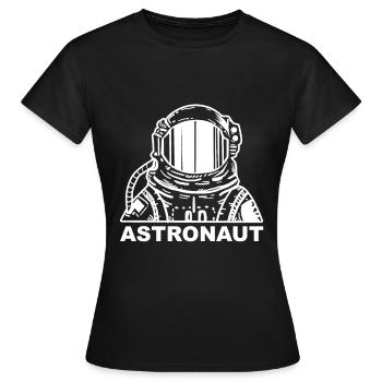Astronaute - fusée spatiale voyage dans l'espace - T-shirt Femme - noir - Devant - AI Model Female 172 dark (172cm)