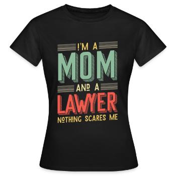 Avocat mère - fête des mères - T-shirt Femme - noir - Devant - AI Model Female 172 dark (172cm)