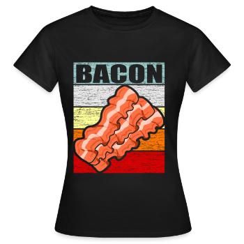 Bacon - Women's T-Shirt - black - Front - AI Model Female 172 dark (172cm)