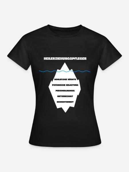 Heilerziehungspfleger HEP Eisberg - Frauen T-Shirt - Schwarz