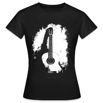 Guitariste Guitariste Vintage Guitariste - T-shirt Femme - noir - Devant - AI Model Female 172 dark (172cm)