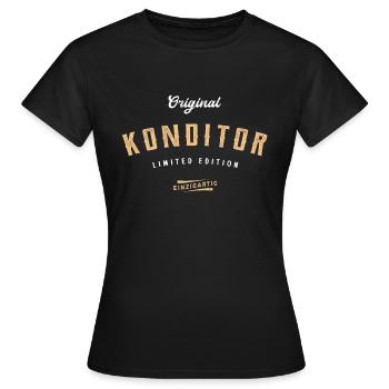 Konditor Limited Edition Konditorei - Frauen T-Shirt - Schwarz - Vorne - AI Model Female 172 dark (172cm)
