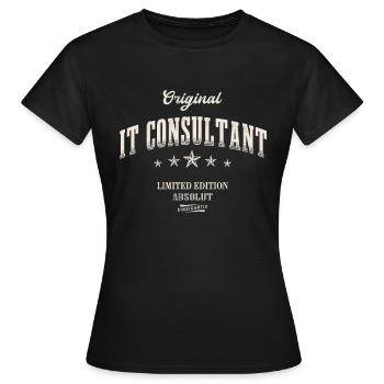 IT Consultant Limited Edition - Frauen T-Shirt - Schwarz - Vorne - AI Model Female 172 dark (172cm)