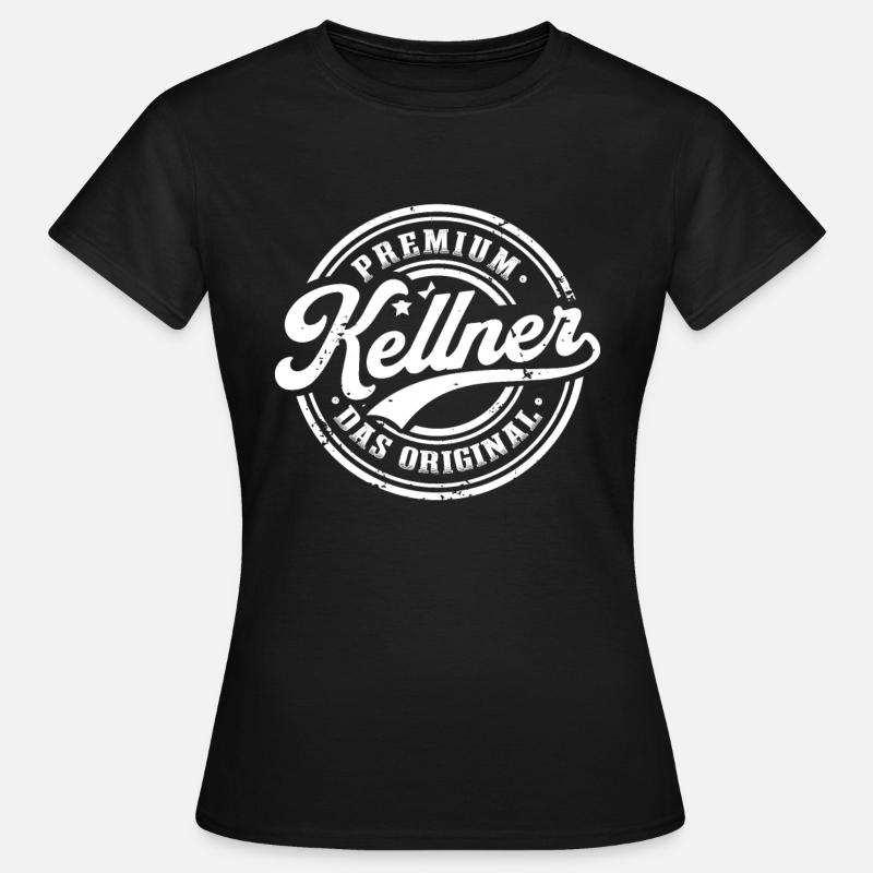 Kellner das Original Lustiges Kellner - Frauen T-Shirt - Schwarz