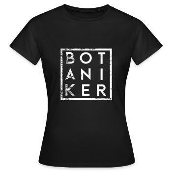 Botaniker Minimalismus Botanik - Frauen T-Shirt - Schwarz - Vorne - AI Model Female 172 dark (172cm)