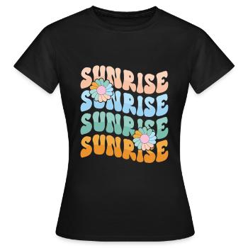 Sunrise - Women's T-Shirt - black - Front - AI Model Female 172 dark (172cm)