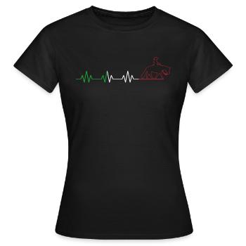 Horse & Western Rider Western Riding - Women's T-Shirt - black - Front - AI Model Female 172 dark (172cm)