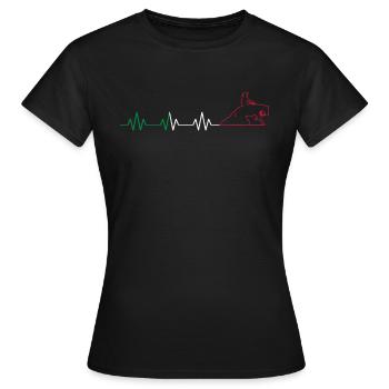 Reining Pferd & Westernreiterin Westernreiten - Frauen T-Shirt - Schwarz - Vorne - AI Model Female 172 dark (172cm)
