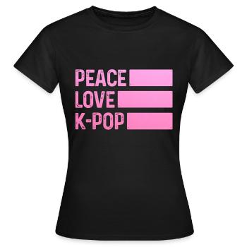 K-Pop-Fan Geschenk Koreanische Popmusik - Frauen T-Shirt - Schwarz - Vorne - AI Model Female 172 dark (172cm)