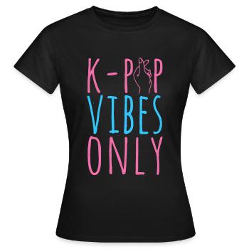 K-Pop-Fan Geschenk Koreanische Popmusik - Frauen T-Shirt - Schwarz - Vorne - AI Model Female 172 dark (172cm)