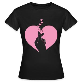 K-Pop-Fan Geschenk Koreanische Popmusik - Frauen T-Shirt - Schwarz - Vorne - AI Model Female 172 dark (172cm)
