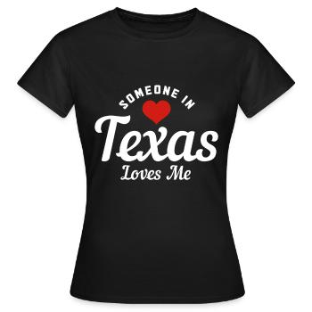 Texas - Frauen T-Shirt - Schwarz - Vorne - AI Model Female 172 dark (172cm)