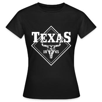 Texas - Frauen T-Shirt - Schwarz - Vorne - AI Model Female 172 dark (172cm)