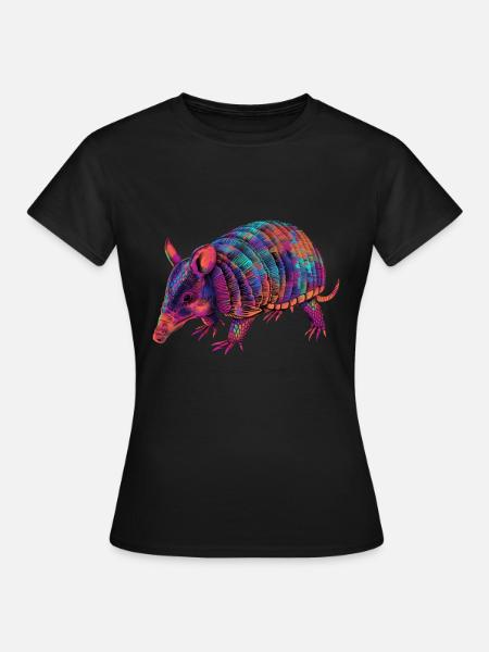 Gürteltier - Frauen T-Shirt - Schwarz