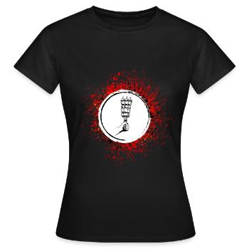 Spieß Grill Kebab - Frauen T-Shirt - Schwarz - Vorne - AI Model Female 172 dark (172cm)