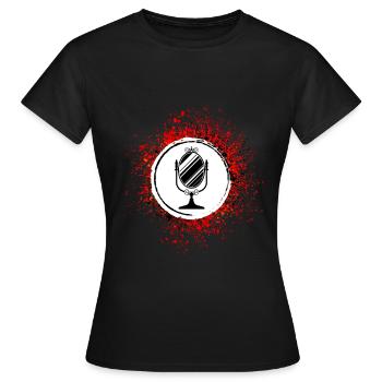 Mirror Icon Silhouette - Women's T-Shirt - black - Front - AI Model Female 172 dark (172cm)