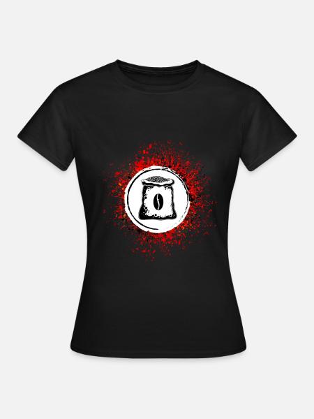 Kaffeemaschine Symbol - Frauen T-Shirt - Schwarz