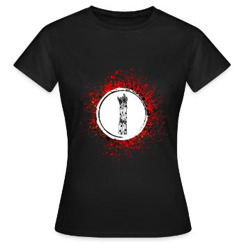 Spargel icon - Frauen T-Shirt - Schwarz - Vorne - AI Model Female 172 dark (172cm)