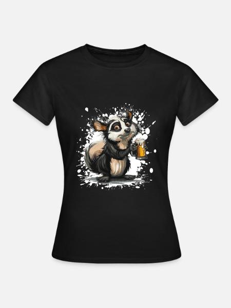 Stink Bier Lustig - Frauen T-Shirt - Schwarz