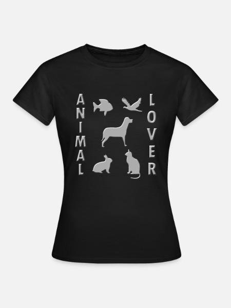 Tierschutz, Tiere, Animal Lover, Geschenk - Frauen T-Shirt - Schwarz