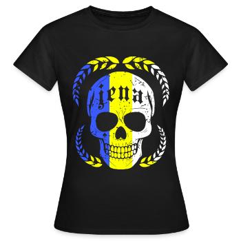 Jena Skull Vintage - T-shirt Femme - noir - Devant - AI Model Female 172 dark (172cm)