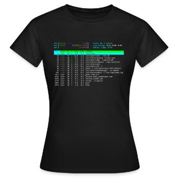 htop t-shirt - Frauen T-Shirt - Schwarz - Vorne - AI Model Female 172 dark (172cm)