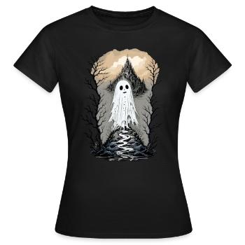 Haunted Path - Women's T-Shirt - black - Front - AI Model Female 172 dark (172cm)