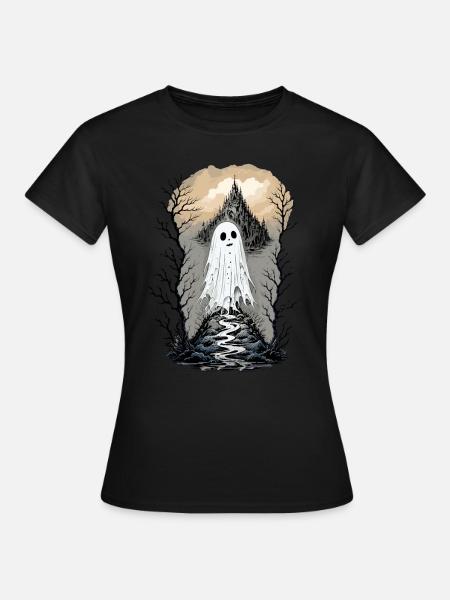 Verwunschener Pfad - Frauen T-Shirt - Schwarz