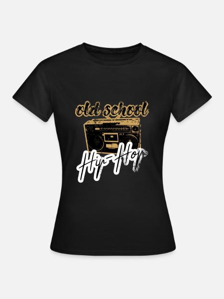 old school hip hop radio - Frauen T-Shirt - Schwarz