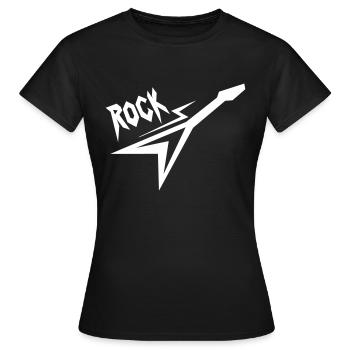 Rock - T-shirt Femme - noir - Devant - AI Model Female 172 dark (172cm)