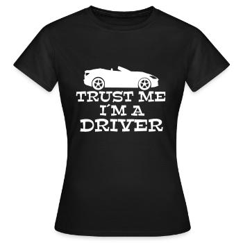 Autofahrer - Frauen T-Shirt - Schwarz - Vorne - AI Model Female 172 dark (172cm)