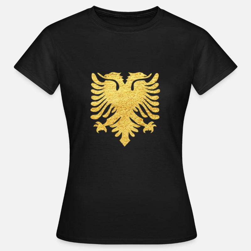 Albanian eagle - Women's T-Shirt - black