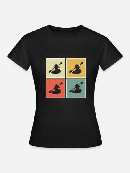 Kayak - Frauen T-Shirt - Schwarz