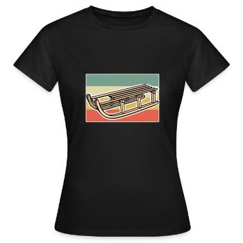 Luge - T-shirt Femme - noir - Devant - AI Model Female 172 dark (172cm)