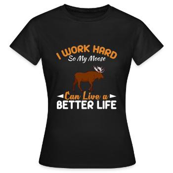 élan - T-shirt Femme - noir - Devant - AI Model Female 172 dark (172cm)