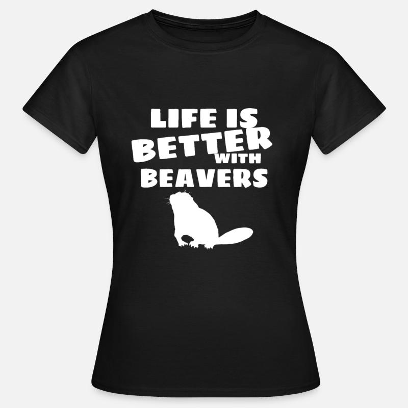 beaver - Women's T-Shirt - black