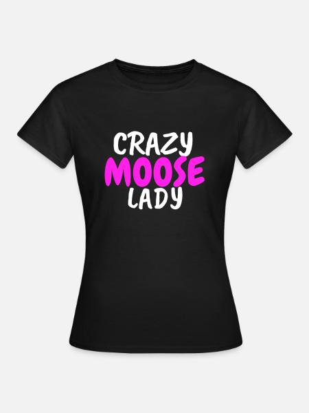 Elch - Frauen T-Shirt - Schwarz