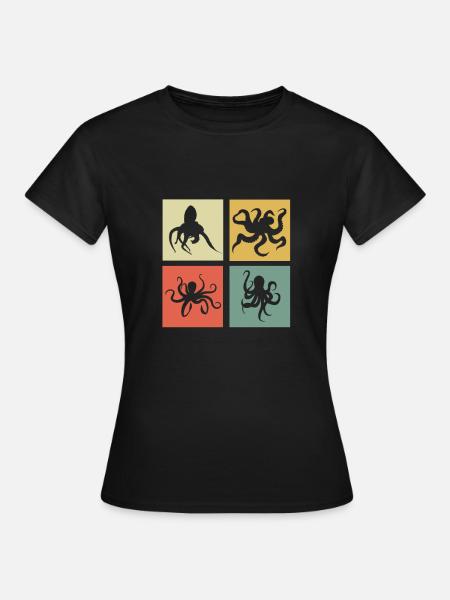Tintenfische - Frauen T-Shirt - Schwarz