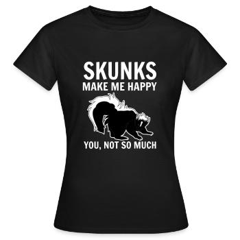 skunk - Women's T-Shirt - black - Front - AI Model Female 172 dark (172cm)