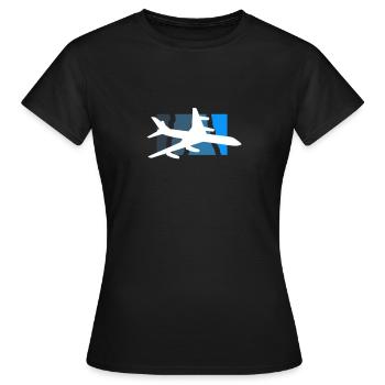 Pilot - Women's T-Shirt - black - Front - AI Model Female 172 dark (172cm)