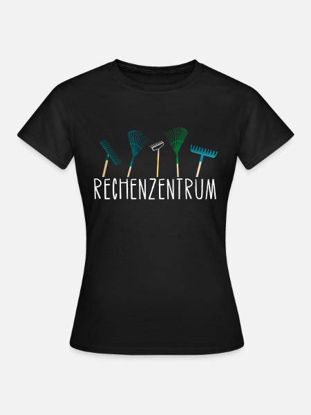 Rechenzentrum Garten Hobbygärtner Geschenk Idee - Frauen T-Shirt - Schwarz