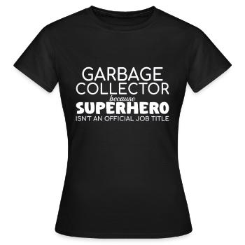 Ramasse-miettes Super-héros - T-shirt Femme - noir - Devant - AI Model Female 172 dark (172cm)