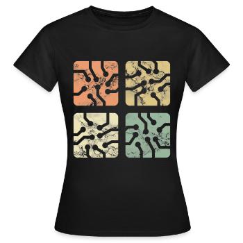Ingénieur en électronique - T-shirt Femme - noir - Devant - AI Model Female 172 dark (172cm)