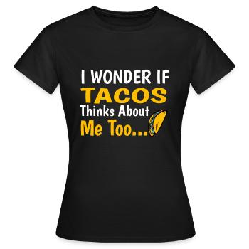 Taco - Frauen T-Shirt - Schwarz - Vorne - AI Model Female 172 dark (172cm)