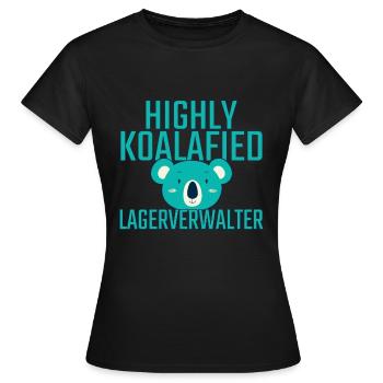 Storage Manager Koalafied - Women's T-Shirt - black - Front - AI Model Female 172 dark (172cm)