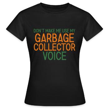 Voix du ramasse-miettes - T-shirt Femme - noir - Devant - AI Model Female 172 dark (172cm)