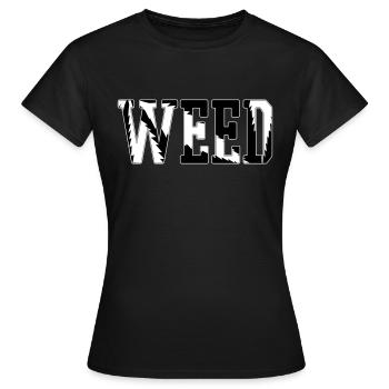 WEED - Women's T-Shirt - black - Front - AI Model Female 172 dark (172cm)