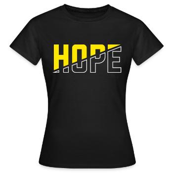 Espoir - T-shirt Femme - noir - Devant - AI Model Female 172 dark (172cm)