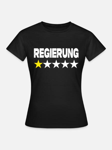 Regierung Star Rating - Frauen T-Shirt - Schwarz