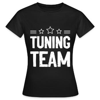 Tuner d’équipe de réglage - T-shirt Femme - noir - Devant - AI Model Female 172 dark (172cm)